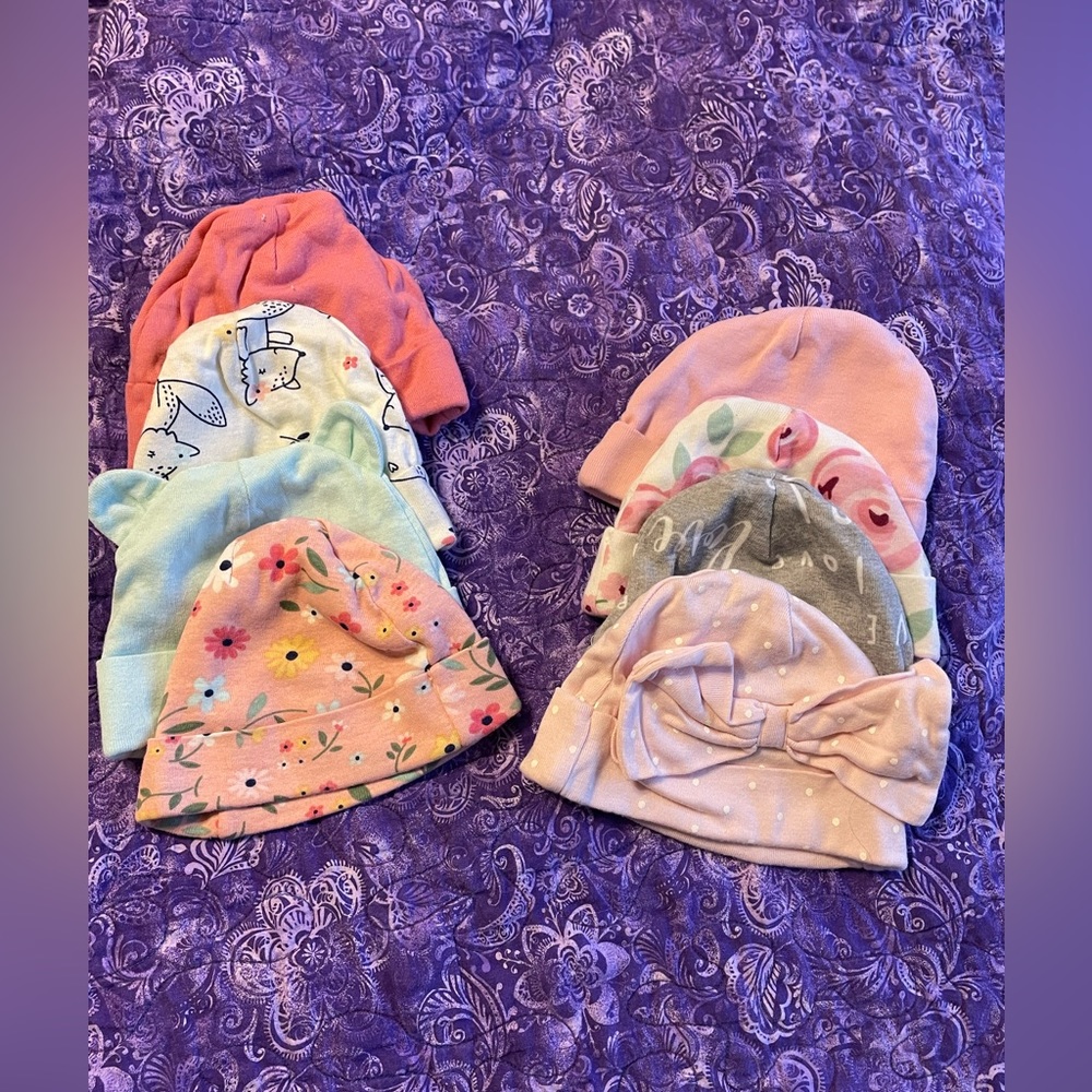 NWOT set of 8 Infant Hats